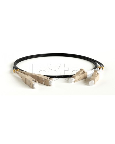 Патч-корд волоконно-оптический Hyperline FC-D2-50-LC/PR-LC/PR-H-2M-LSZH-BK в Махачкале Патч-корды оптические Pintop.ru