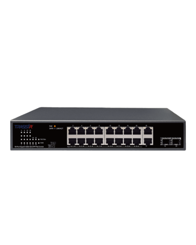 Неуправляемый коммутатор DSSL TRASSIR TR-NS14202S-185-16POE в Махачкале Коммутаторы Pintop.ru