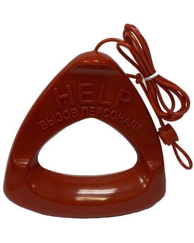 Дополнительная ручка красного цвета со шнуром красного цвета Hostcall MP-060W1 в Махачкале Система оповещения и трансляции Hostcall Pintop.ru