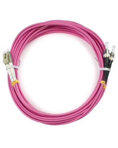 Шнур оптический duplex LC-ST 50/125 mm OM4 10м LSZH Cabeus FOP-50-OM4-LC-ST-10m в Махачкале Патч-корды оптические Pintop.ru