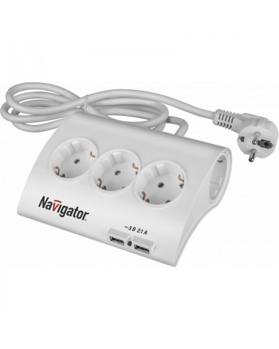 Удлинитель Navigator 71 544 NPE-USB-05-180-ESC-3X1.0 в Махачкале Блоки розеток Pintop.ru