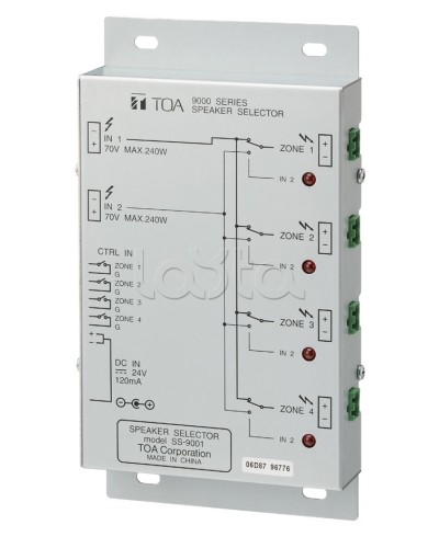 Селектор внешний TOA SS-9001 в Махачкале Системы оповещения и трансляции TOA Pintop.ru