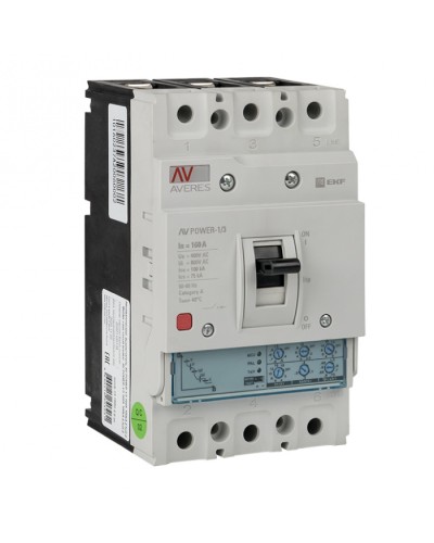 Автоматический выключатель AV POWER-1/3 160А 100kA ETU2.0 EKF AVERES (mccb-13-160H-2.0-av) в Махачкале Электротехническое оборудование Pintop.ru