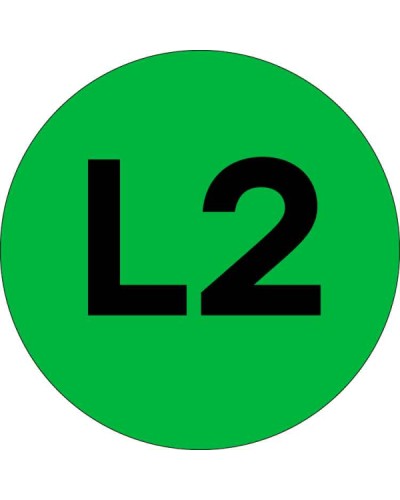 Наклейка L2 d=20мм EKF PROxima (an-2-15-1) в Махачкале Аксессуары для стоек и шкафов Pintop.ru