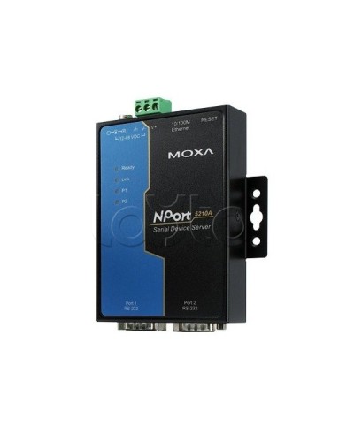Сервер 2-портовый RS-232 в Ethernet Moxa NPort 5210A-T в Махачкале Дополнительное оборудование для ОПС Pintop.ru
