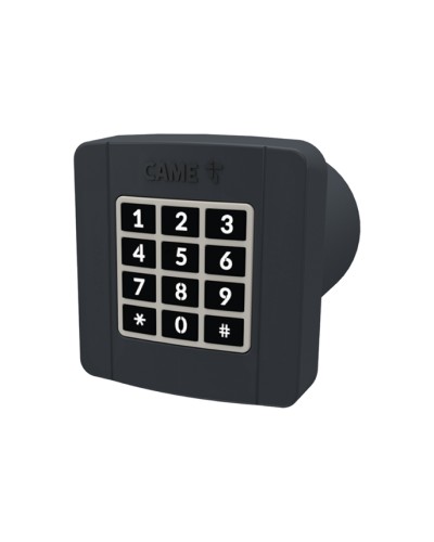 Проводная встраиваемая кодонаборная клавиатура Came 806SL-0290 - SELT2BDG, подключаемая к шине CXN, 12 кнопок, синяя подсветка, RAL7024 в Махачкале Запчасти для шлагбаумов и автоматики Pintop.ru