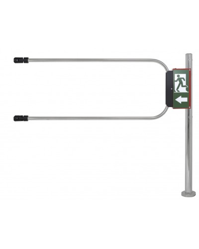 Smartec ST-GR012EC-CR - Калитка аварийного выхода с электромагнитом, хромированная, в комплекте стойка 1000 х D50 мм и створка 1200 х D25 мм. в Махачкале Калитки Pintop.ru