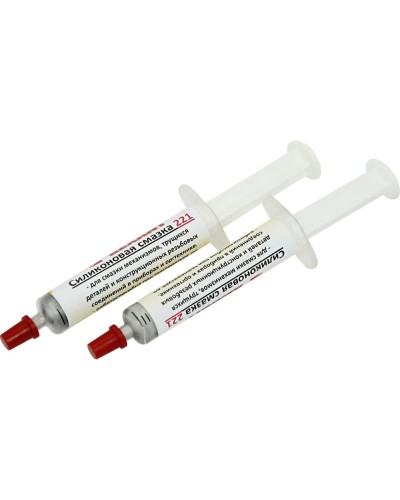 Смазка силиконовая 221, до +350 C, 2 мл, шприц REXANT (09-3955) в Махачкале Монтажные материалы Pintop.ru