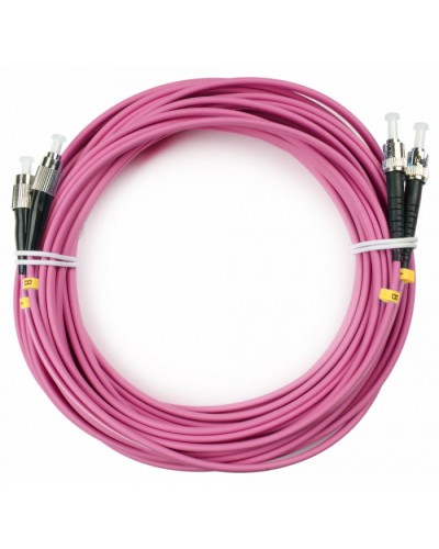 Шнур оптический duplex FC-ST 50/125 mm OM4 20м LSZH Cabeus FOP-50-OM4-FC-ST-20m в Махачкале Патч-корды оптические Pintop.ru