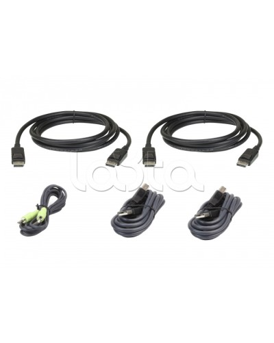 Комплект кабелей USB, DisplayPort, Dual Display для защищенного KVM-переключателя (3м) ATEN 2L-7D03UDPX5 в Махачкале Видеоусилители, Модуляторы, Делители Pintop.ru