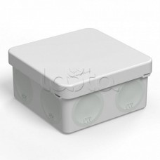 Коробка распределительная 60-0210 для прямого монтажа двухкомпонентная безгалогенная (HF) 80х80х40 (132шт/кор) Промрукав