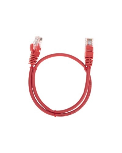 Патч-корд U/UTP, CAT 5e, RJ45-RJ45, 26AWG, LSZH, красный, 0,5м REXANT 02-0103-05 в Махачкале Патчкорды (медные) Pintop.ru