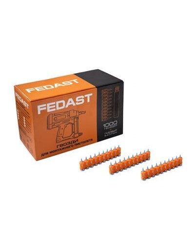 Гвозди 3,0*22 мм для монтажного пистолета с кованым наконечником (1000 шт/уп) FEDAST fd3022mgbp в Махачкале Крепеж: Дюбели, шурупы, саморезы Pintop.ru