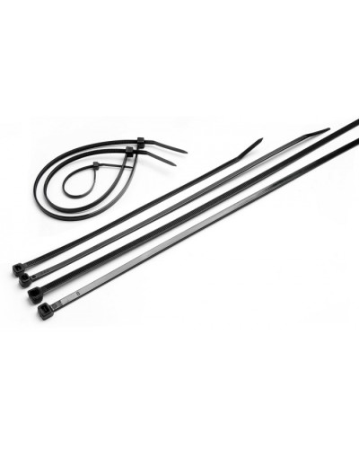 Стяжка нейлоновая неоткрывающаяся, безгалогенная (halogen free), 150x2.5мм, черная (100 шт) Cabeus CTBL-150 в Махачкале Стяжки-хомуты Pintop.ru