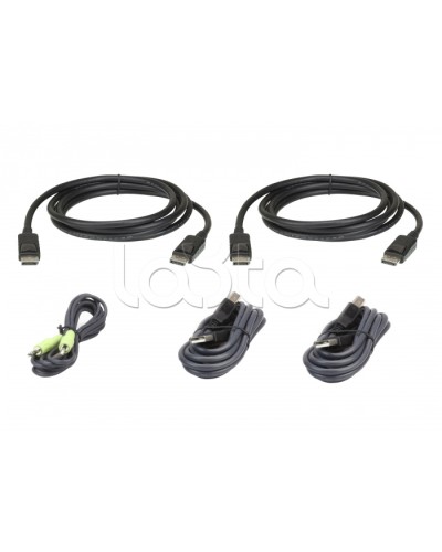 Комплект кабелей USB, DisplayPort, Dual Display для защищенного KVM-переключателя (1.8м) ATEN 2L-7D02UDPX5 в Махачкале Видеоусилители, Модуляторы, Делители Pintop.ru