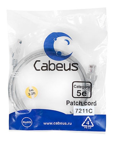 Патч-корд Cabeus PC-FTP-RJ45-CAT.6-1.5M-LSZH в Махачкале Патчкорды (медные) Pintop.ru