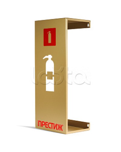 Подставка настенная под огнетушитель ПРЕСТИЖ золото ПОЖТЕХНИКА в Махачкале Аксессуары для огнетушителей Pintop.ru