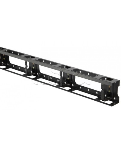 Организатор кабельный металлический вертикальный 32U, черный Hyperline CMV-32U-ML в Махачкале Аксессуары для кабель-канала Pintop.ru