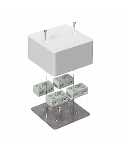 Коробка огнестойкая разветвительная для кабель-канала 40-0460-FR6.0-4-8-Р Е15-Е60 85х85х45 Промрукав в Махачкале Огнестойкие кабельные линии Pintop.ru