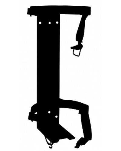 Кронштейн ПОЖТЕХНИКА КТР-10/12 на 2 ремнях (d180-185) для ОП/ОВП-10, ОП-12 в Махачкале Аксессуары для огнетушителей Pintop.ru