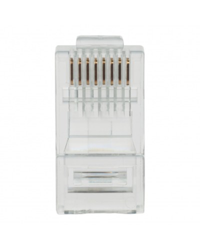 Коннектор (вилка) UTP кат.6 8P8C универсальная, 15U, 3 зубца, упак 100 шт Datarex DR-3003 в Махачкале Коннекторы Pintop.ru