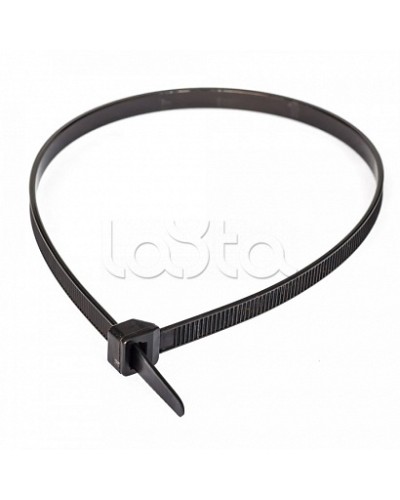 Стяжки нейлоновые 4,8*400 (ч) (100 шт/уп) Промрукав (100 уп/кор) (PR08.3079) в Махачкале Стяжки-хомуты Pintop.ru