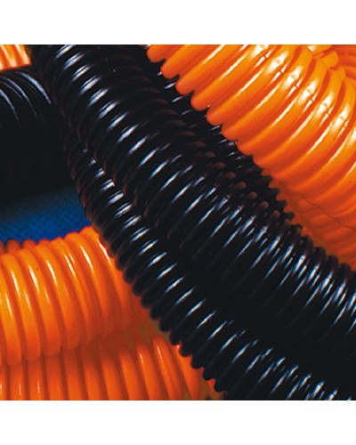 Труба гофрированная ПНД с зондом лёгкая 25 мм цвет оранжевый (50 м) DKC 71925 в Махачкале Труба гофрированная Pintop.ru