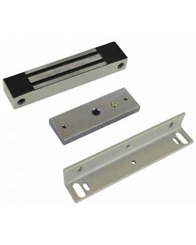 Замок электромагнитный влагозащищенный AccordTec ML-100K (белый) с уголком в Махачкале Электромагнитные замки Pintop.ru