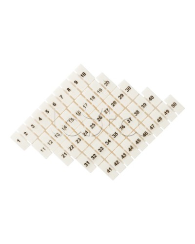 Маркеры для JXB-ST 1,5 с нумерацией 1-50 (100 шт.) EKF PROxima (zb-st-1.5-1-50) в Махачкале Клеммные колодки Pintop.ru