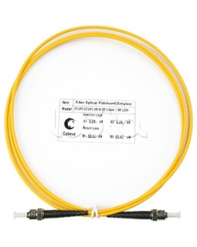 Патч-корд волоконно-оптический SM 9/125 simplex ST-ST LSZH (1,5 м) Cabeus FOP(s)-9-ST-ST-1,5m в Махачкале Патч-корды оптические Pintop.ru