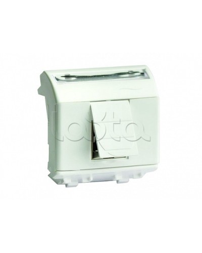 Ком.роз. RJ45 кат.5e экран., 8P8C, Brava, белая, 2мод DKC 76450B в Махачкале Аксессуары для стоек и шкафов Pintop.ru