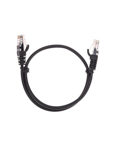 Патч-корд U/UTP, CAT 5e, RJ45-RJ45, 26AWG, LSZH, черный, 0,5м REXANT 02-0102-05 в Махачкале Патчкорды (медные) Pintop.ru