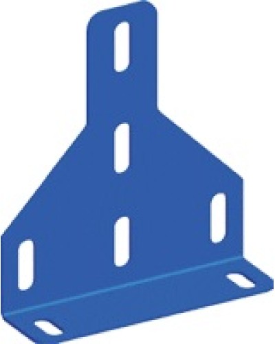 Скоба фиксирующая для стального лестничного лотка, серая LANMASTER LAN-LTS-BTF-GY в Махачкале Аксессуары для лотков Pintop.ru