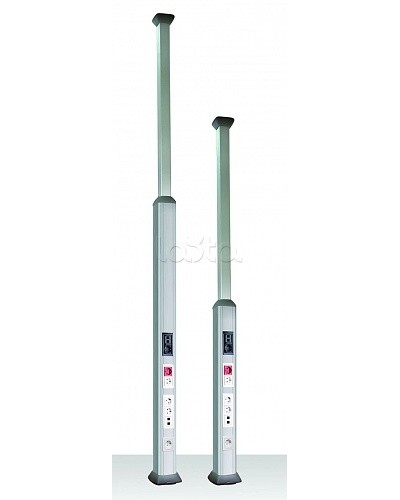 Телескопическая алюминиевая колонна, 2.7 - 4.2м, цвет темно-серебристый металлик DKC 9574 в Махачкале Крепежные изделия Pintop.ru