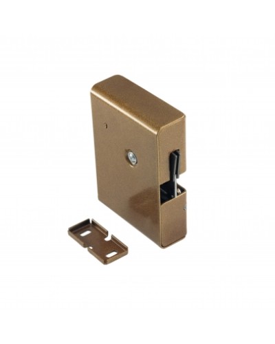 Замок электромеханический с толкателем и датчиком положения двери Promix-SM308.10.1 (коричневый) в Махачкале Электромагнитные замки Pintop.ru