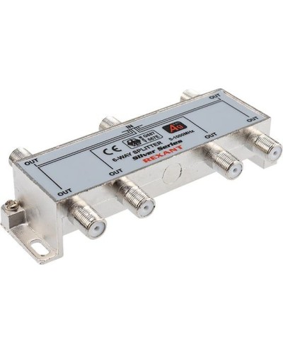 Делитель ТВх6 под F-разъем, 5-1000МГц, Silver (7 F-разъемов в комплекте) REXANT 05-6104 в Махачкале Системы видеонаблюдения Pintop.ru