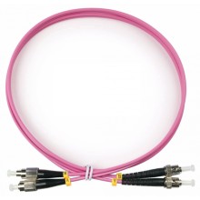 Шнур оптический duplex FC-ST 50/125 mm OM4 1м LSZH Cabeus FOP-50-OM4-FC-ST-1m