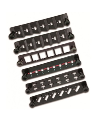 Панель адаптерная на 6 ST/FC адаптеров с угловой установкой для кросса LAN-FOB10-1P LANMASTER LAN-FP10-6ST/A в Махачкале Аксессуары для стоек и шкафов Pintop.ru