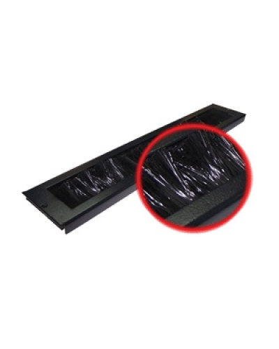 Ввод кабельный щеточный для напольных шкафов Business (черный) TWT TWT-CBB-BP в Махачкале Аксессуары для стоек и шкафов Pintop.ru