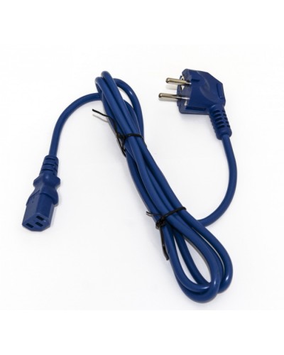 Кабель питания компьютера Hyperline PWC-IEC13-SHM-3.0-BL в Махачкале Патч-корды и пигтейлы Pintop.ru