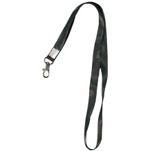 Лента шёлковая с металлическим карабином-защёлкой Tantos TS-STR (black)