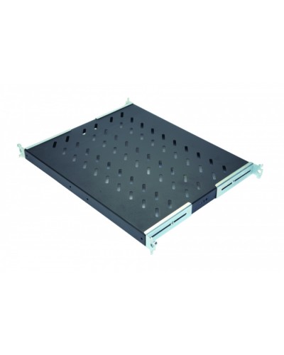 Полка стационарная 1U до 50 кг, 740 мм, черный антрацит Eurolan (60A-01-0A-09BL) в Махачкале Полки для шкафов и стоек Pintop.ru