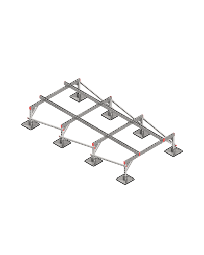 Опорная конструкция для установки оборудования TECHNORAPTOR STEELFOOT 1500х3000 тип 2 КМ-профиль (KM-TR-STF-SSEI-1500-3000-2) в Махачкале Системы видеонаблюдения Pintop.ru