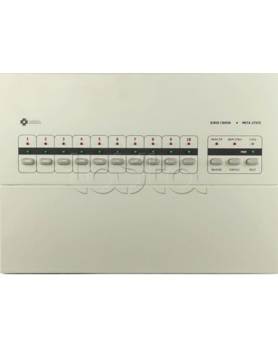 Блок связи на 10 каналов МЕТА 17555 в Махачкале Система оповещения и трансляции Мета Pintop.ru