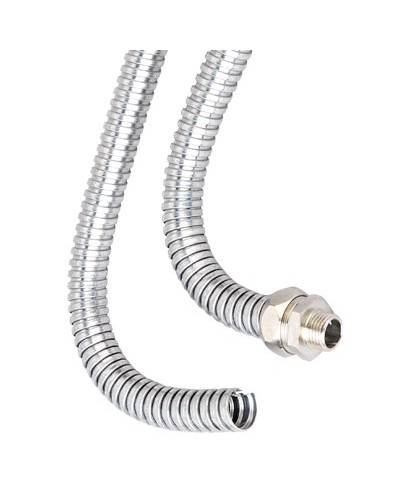 Металлорукав из оцинкованной стали DN 26мм Dвнутр=26.5 мм Dнар=30.0 мм IP40 25м DKC (667R2630) в Махачкале Металлорукав Pintop.ru