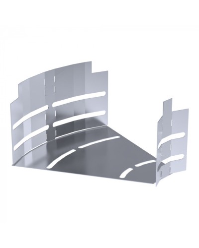 Угол горизонтальный изменяемый 0-45 градусов Стандарт INOX (AISI 316) 150х80 Промрукав (PR16.3618) в Махачкале Аксессуары для лотков Pintop.ru