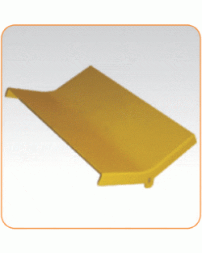 Крышка внутреннего изгиба 45° оптического лотка 240 мм, желтая LANMASTER LAN-OT240-IC45C в Махачкале Аксессуары для кабель-канала Pintop.ru