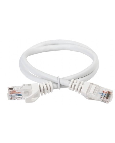 ITK Коммутационный шнур (патч-корд) кат.5Е UTP 5м белый (PC08-C5EU-5M) в Махачкале Патч-корды и пигтейлы Pintop.ru