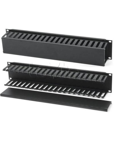 Организатор кабельный с крышкой, 19 Hyperline (CM-2U-PL-COV) в Махачкале Аксессуары для кабель-канала Pintop.ru