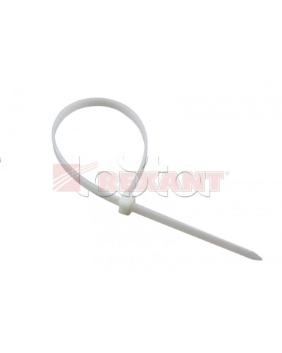 Хомут-стяжка нейлоновый, многоразовый 4x150 мм СКМ-150 белый (100шт/уп) REXANT 07-0159 в Махачкале Стяжки-хомуты Pintop.ru